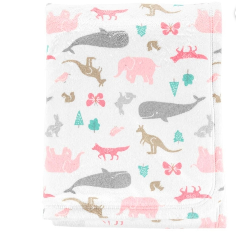 Carter's Animal Print Baby Blanket